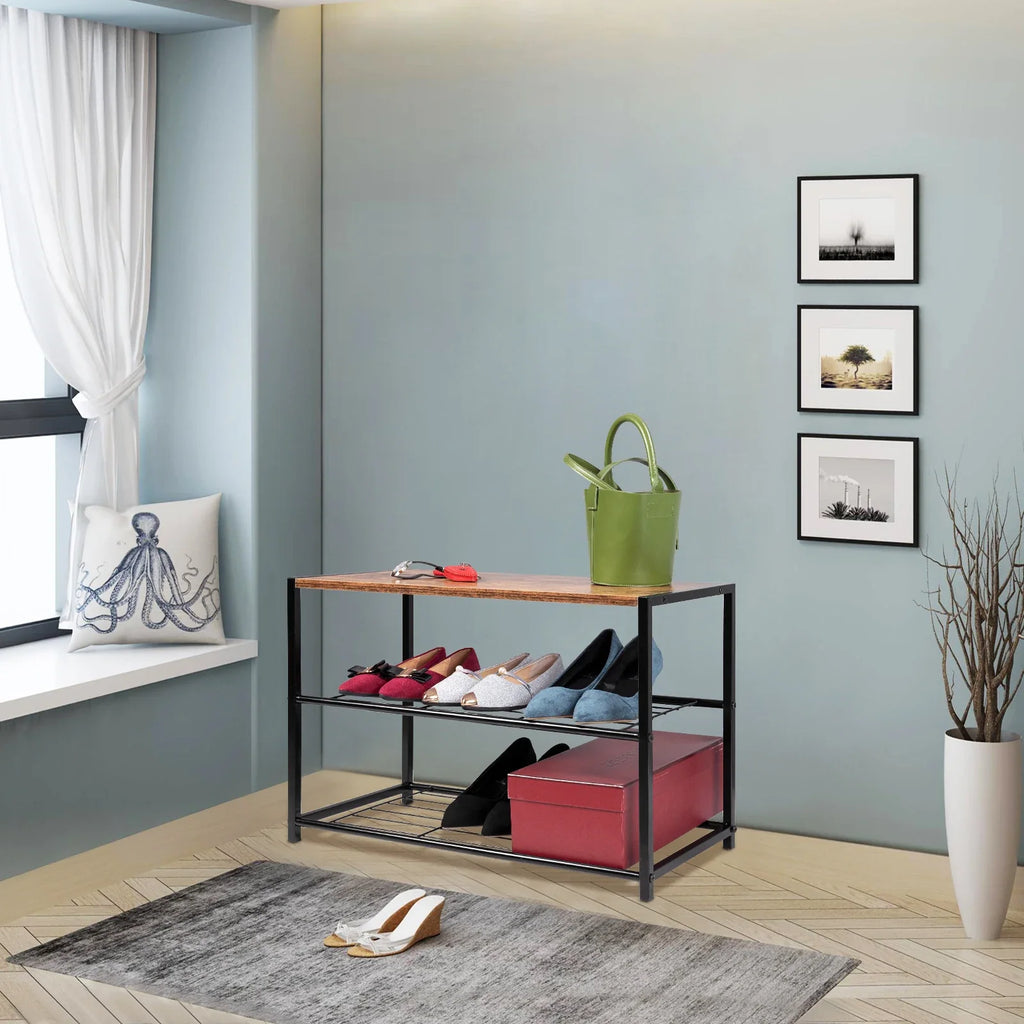 2 level shoe shelf for 6 pairs - view 2