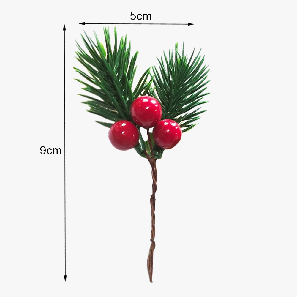 Christmas crown accessories fake berries and pine apples - view 7