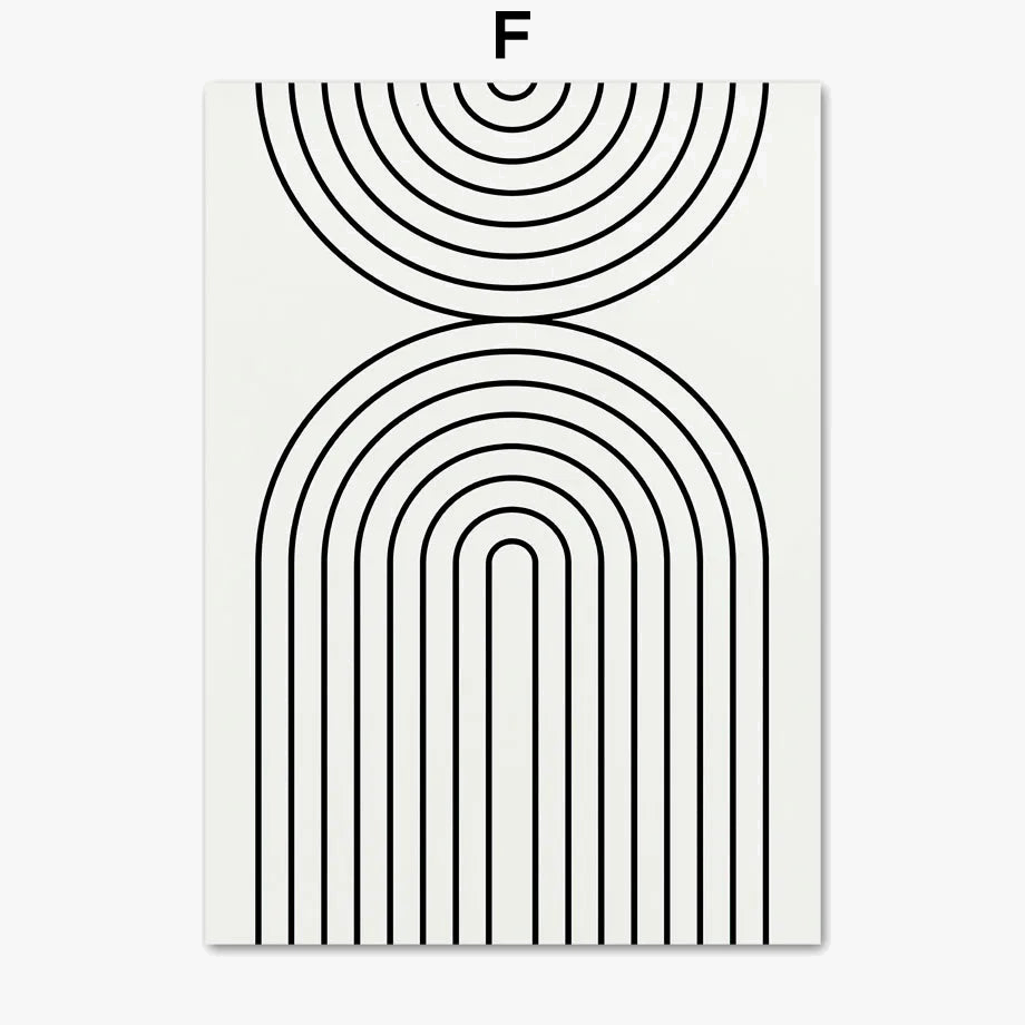 Vintage Abstract Poster Inspired by Picasso and Matisse