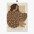 Delicate Abstract Poster Inspired by Picasso and Matisse
