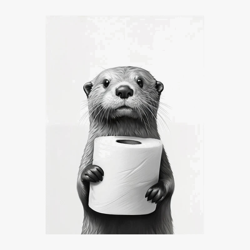 Fun display of cute animals for wall decoration