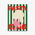Artistic poster citation on cooking and pasta
