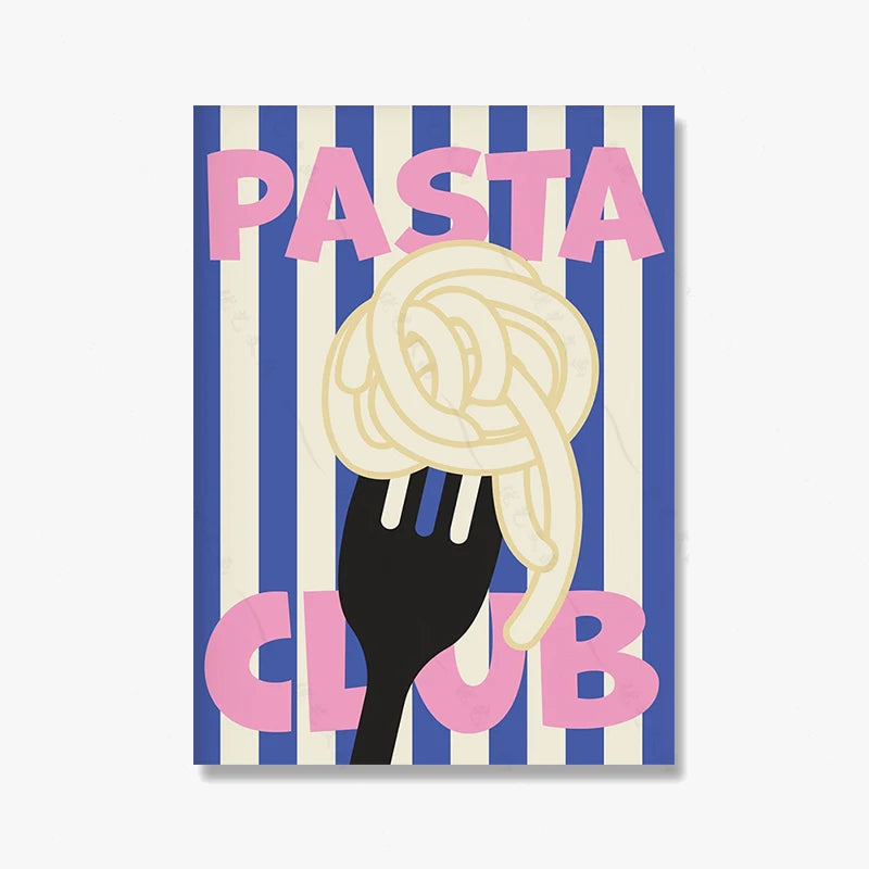 Disco citation poster my darling food art for kitchen decoration