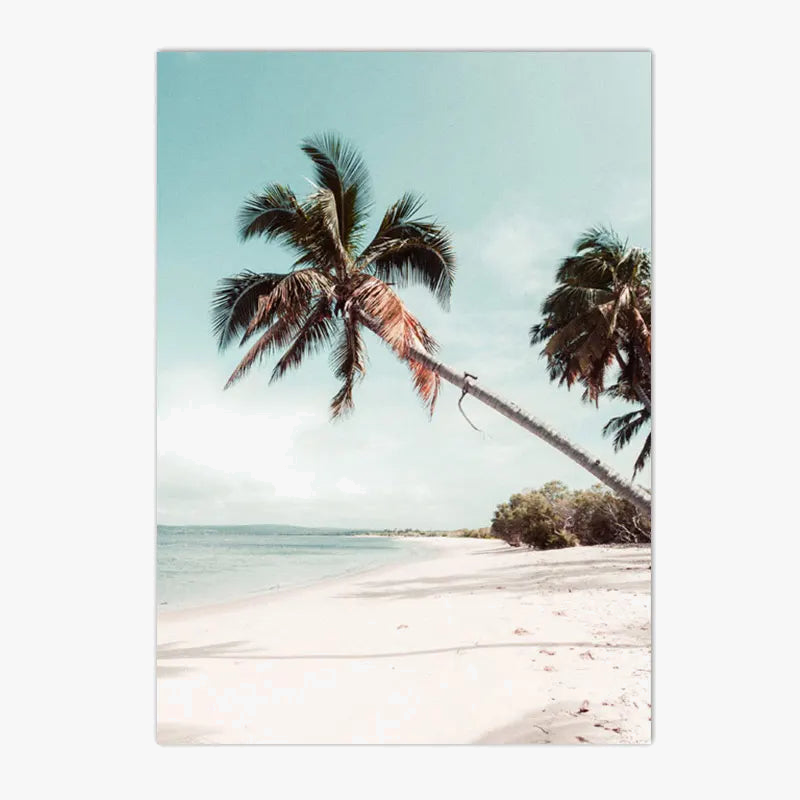 Sunrise Beach Canvas Wall Poster, Modern Decor, Design J