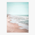Sunrise on the Beach Canvas Wall Poster, Design H