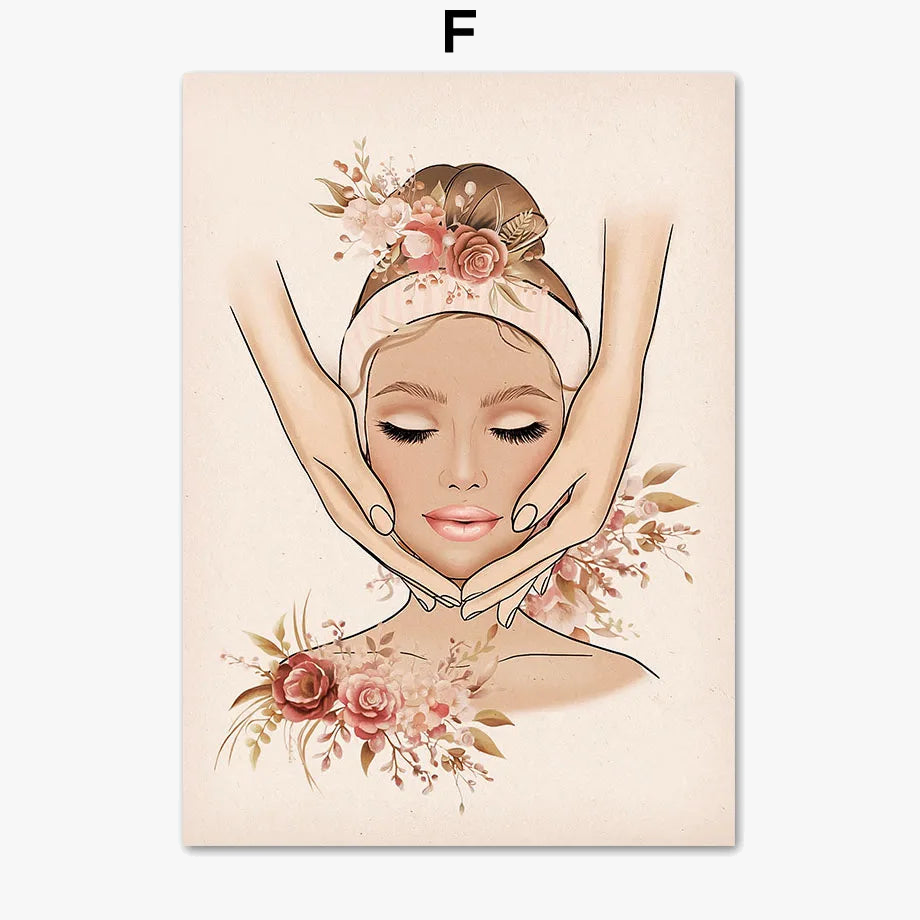 Plastic surgery cosmetic poster for women's beauty salon