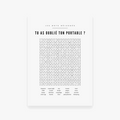 Minimalist poster bathroom rules original wall decor
