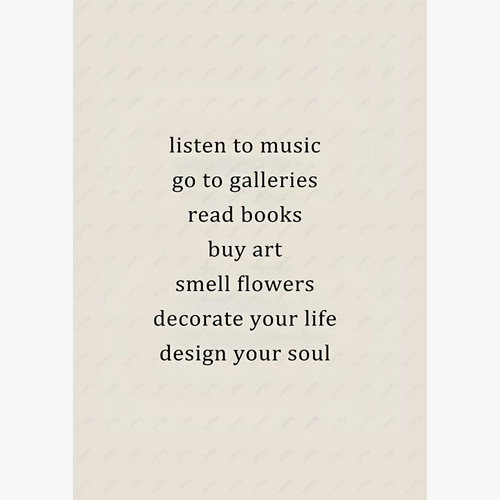 Abstract Bohemian Wall Poster Sticker with Soothing Colors
