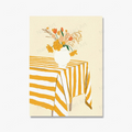 Wall poster lemon fruits summer under the palm trees Nordic decoration
