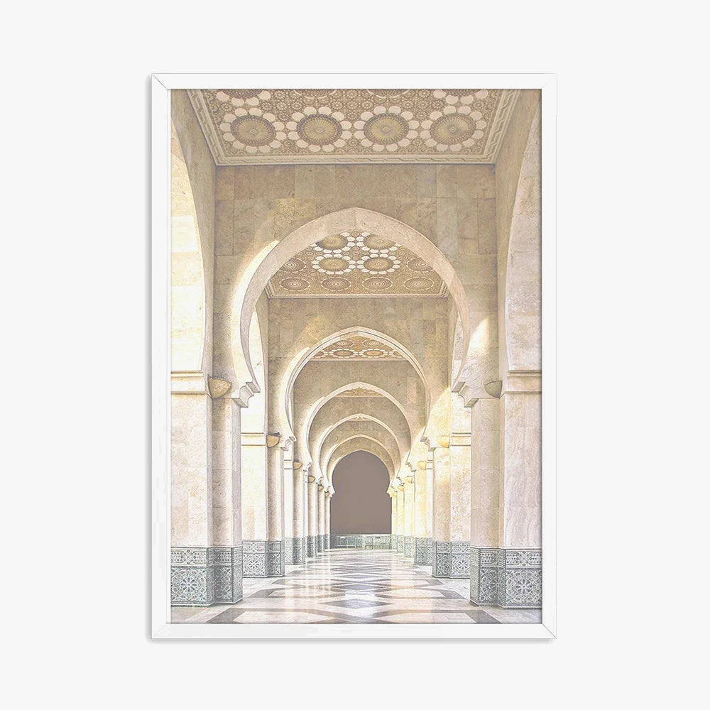Islamic wall poster Muslim building Moroccan decor