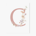 Personalized poster wild flowers decoration for children room