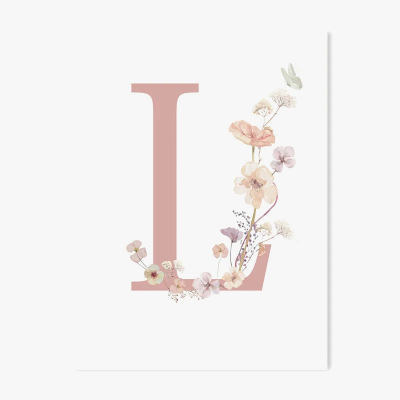 Personalized photo poster flower wild wall decoration child
