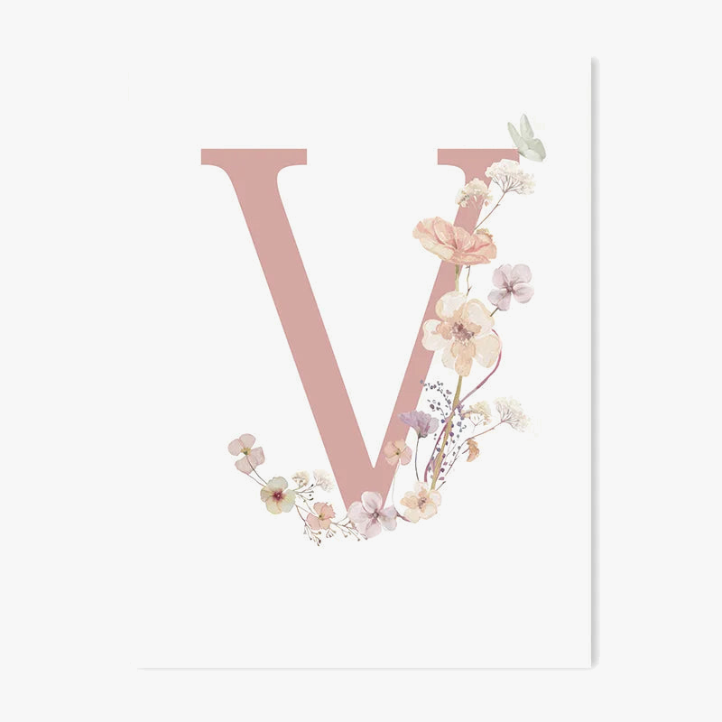 Custom Wild Flower Photo Poster for a Child's Room, Soft and Sweet