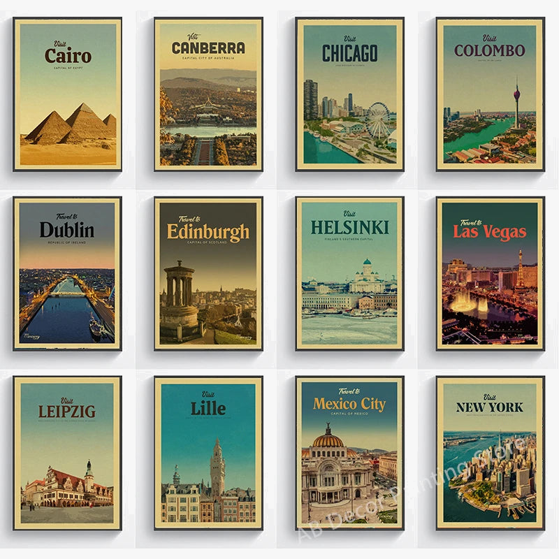 Vintage Travel Poster Wall Art for Tourism, Design 5 - view 2