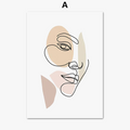 Abstract posters art mural women couple minimalism interior decoration