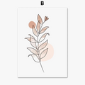 Abstract Feminine Silhouette Trio Wall Art, Minimalist Style
