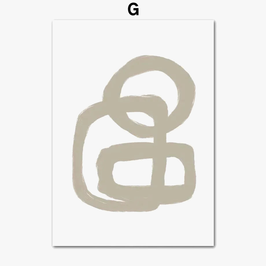 Abstract Girl Face Poster for Wall Decor, Design G