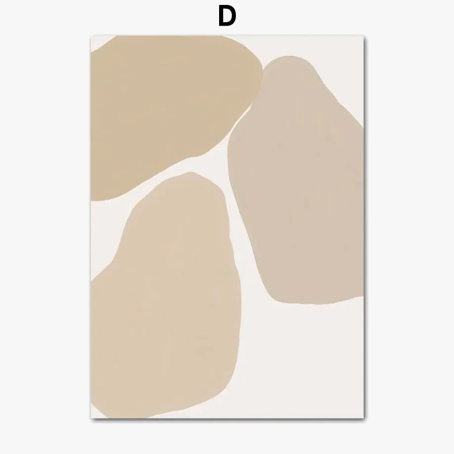 Abstract posters of faces for modern wall decoration
