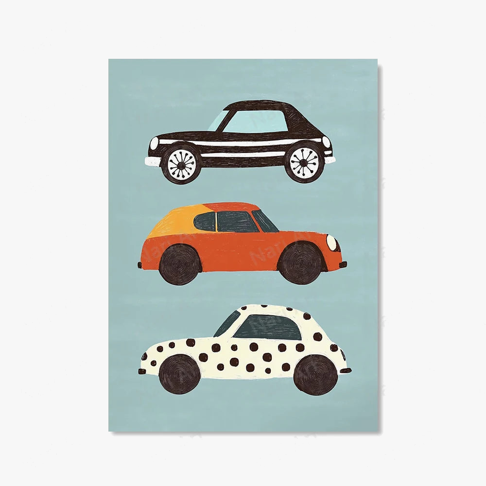 Fun animal posters for children's room decoration