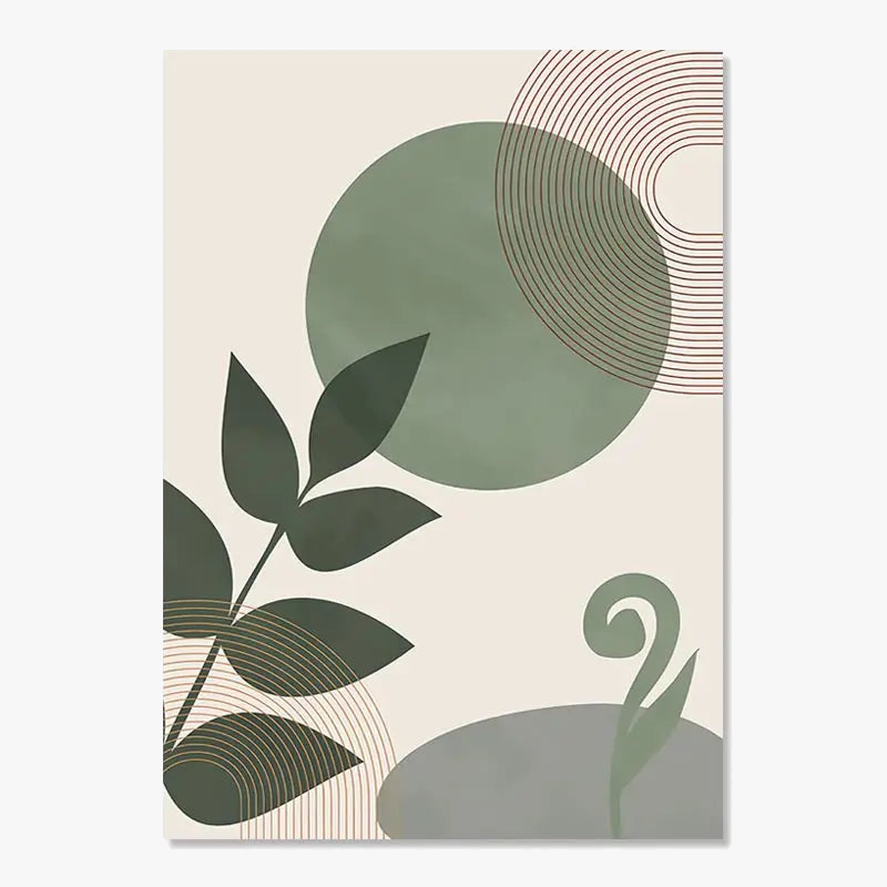 Timeless Boho Geometric Abstract Painting Poster