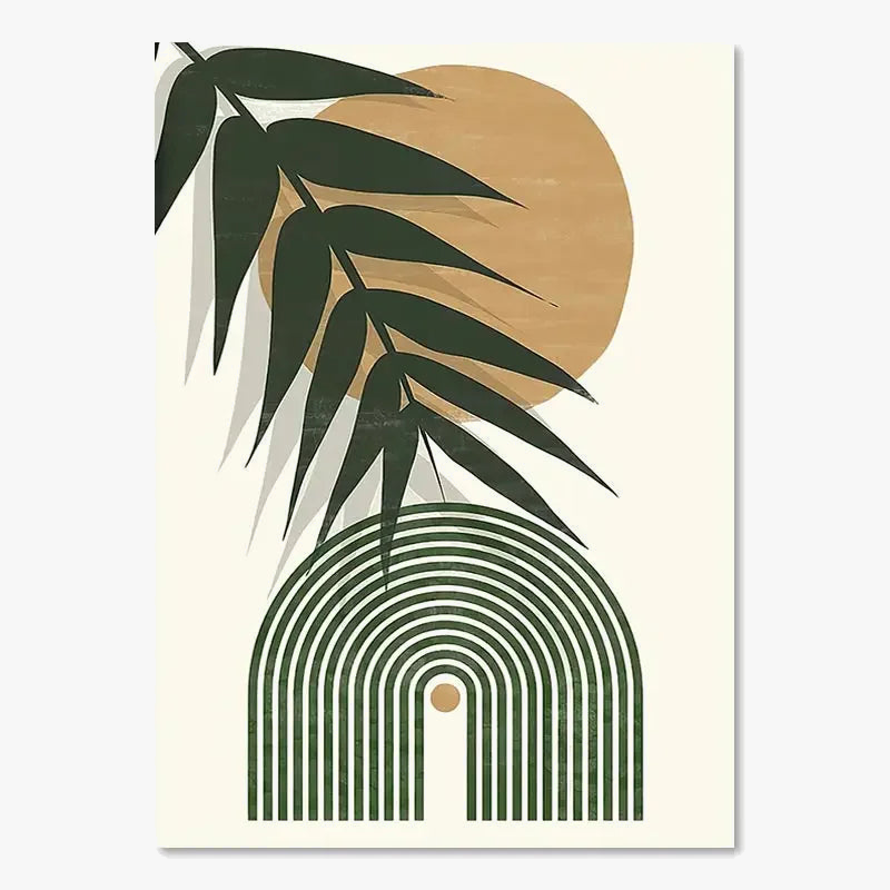 Boho posters sun moon geometrical for interior decoration