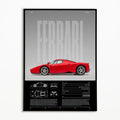 Classic Car Black and White Canvas Poster, Design F0065-7