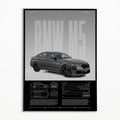 Black and White Classic Car Canvas Print, Design F0065-10