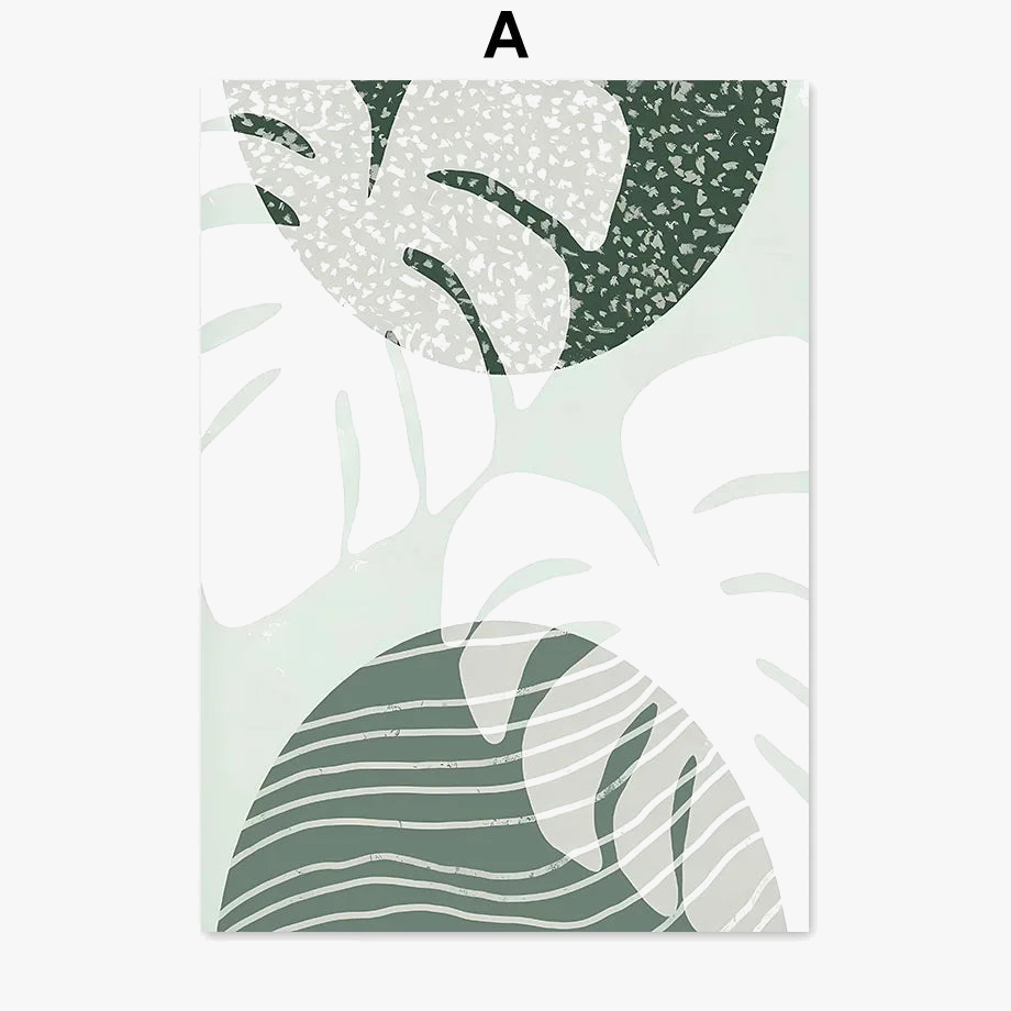 Modern Geometric Canvas Wall Art Poster, Design One