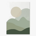 Wall posters boho leaves sun moon geometric abstract decoration