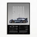 Black and White Classic Car Canvas Print, Design F0065-15