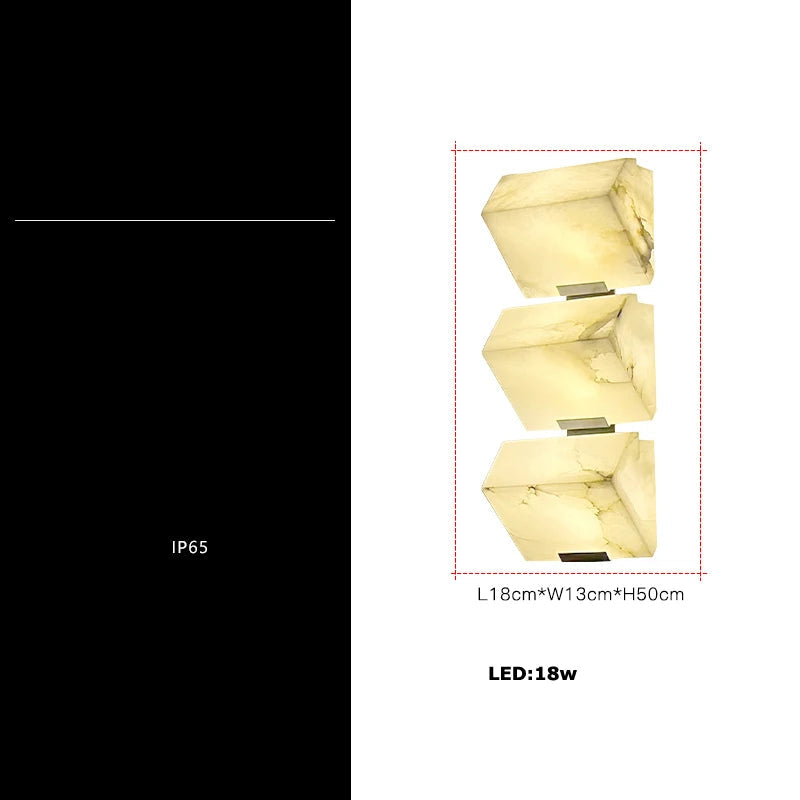 Wall sconce art decorative waterproof marble for indoor and outdoor - view 9