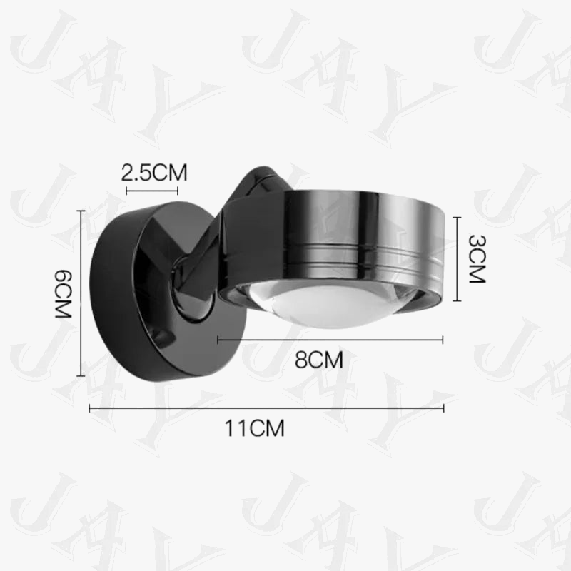 Creative wall sconce swiveling effect sunset - view 4