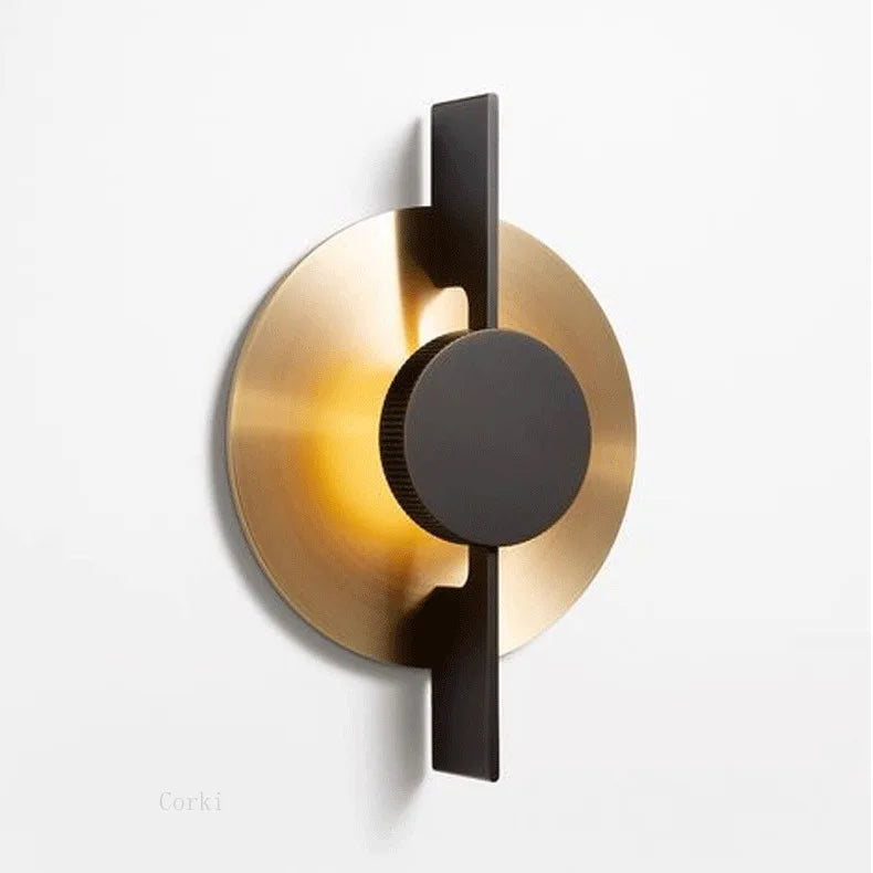Wall sconce in gold metal design postmodern for elegant interior - view 3