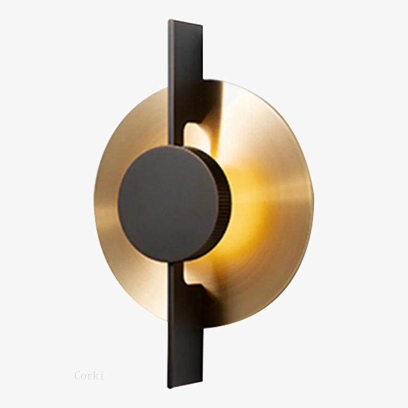 Wall sconce in gold metal design postmodern for elegant interior - view 4