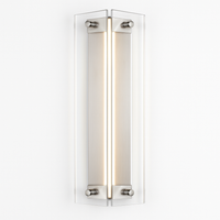 Wall sconce in modern and antique design glass