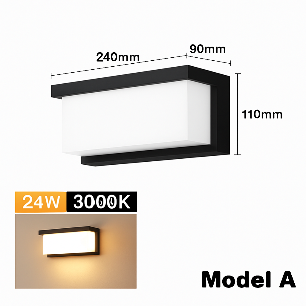 External wall sconce led waterproof for outdoor lighting - view 8