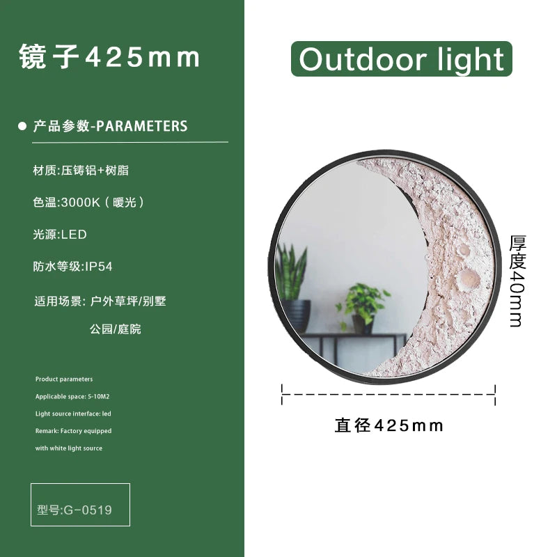 Modern outdoor wall sconce with waterproof led for garden and villa - view 7