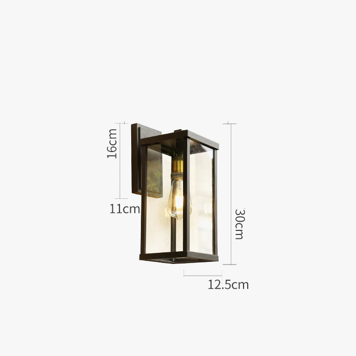 Aluminum Outdoor Wall Sconce Light Fixture