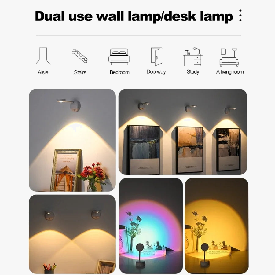 Wireless smart wall sconce with human detection and variable intensity