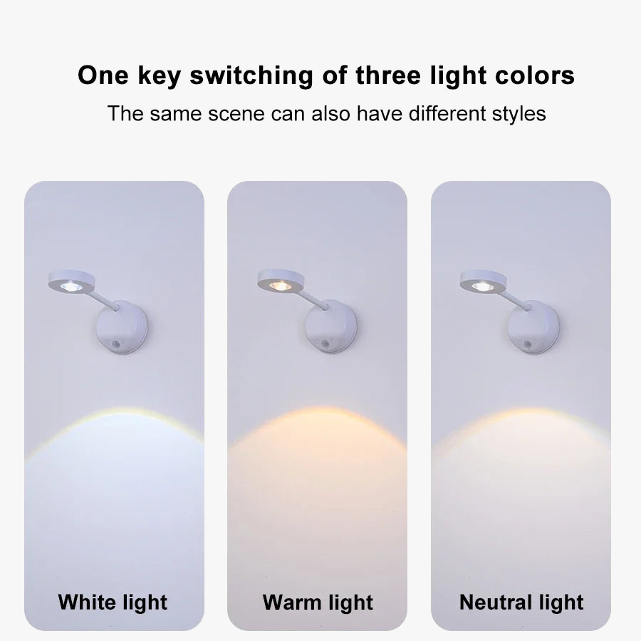 Wireless smart wall sconce with human detection and variable intensity - view 5