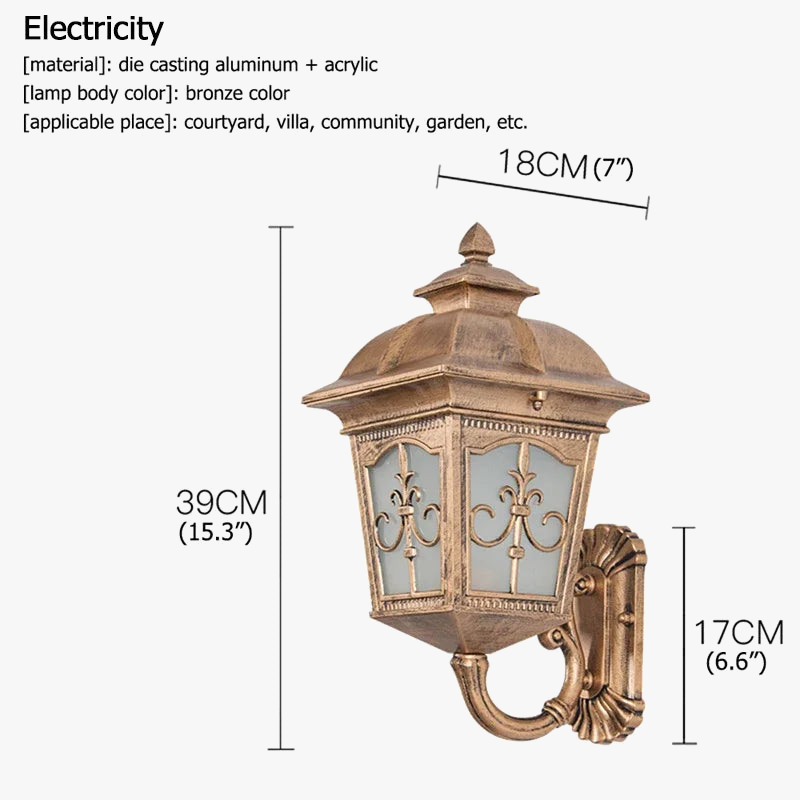 LED colin wall sconce waterproof modern lighting for outdoors - view 7