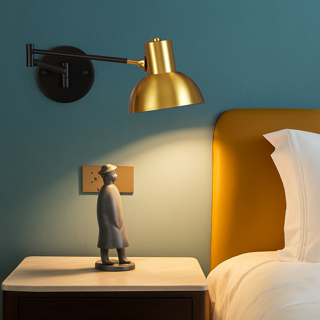 Led wall sconce with variable intensity for reading and study - view 4
