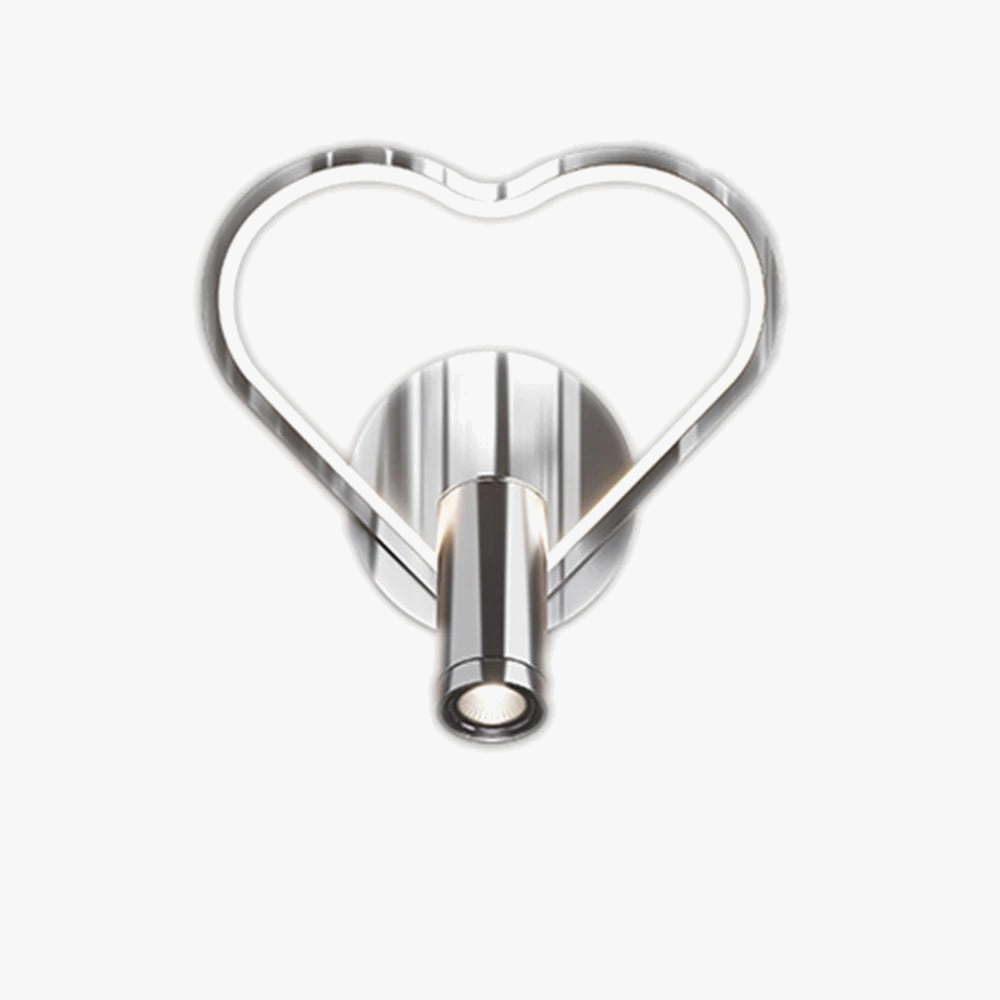 Modern LED wall sconce in chrome for interior design - view 3