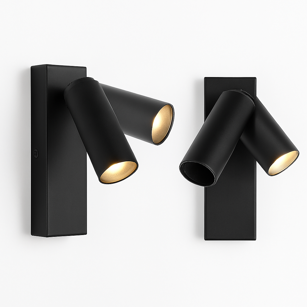 Modern rotating led wall sconce for reading - view 2