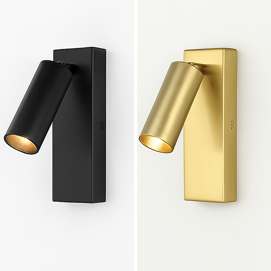 Modern rotating led wall sconce for reading - view 3