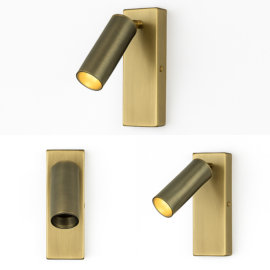 Modern rotating led wall sconce for reading - view 4