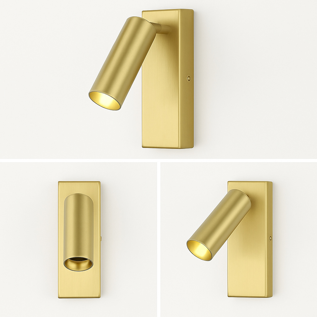 Modern rotating led wall sconce for reading - view 5