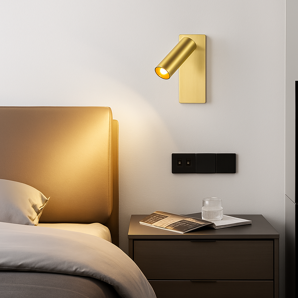 Modern rotating led wall sconce for reading - view 6