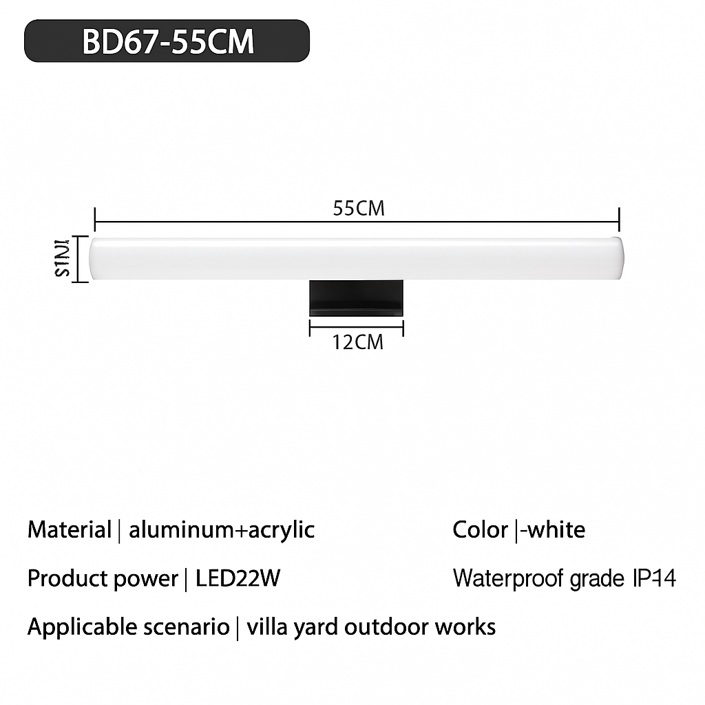 Waterproof led wall sconce for modern interior lighting - view 10