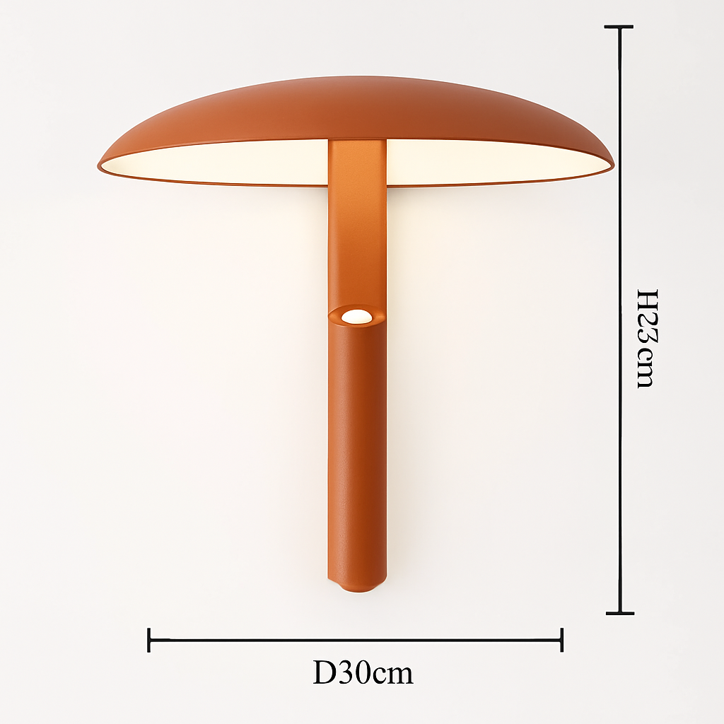 Modern wall sconce Nordic design metal rotary decorative light - Orange / Warm Light 3000K